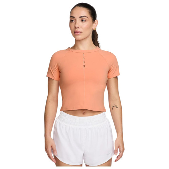 Nike Γυναικεία κοντομάνικη μπλούζα One Fitted Dri-FIT Cropped Top